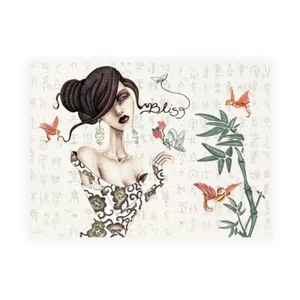 Stampa su Tela su Carta Poster o Quadro Goddess Jami Geisha - Picture 1 of 2