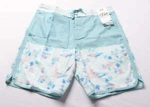 Honolua Surf Co. Men's Drawstring Island Time Boardshort WR4 Ice Blue Size 31 - Picture 1 of 5