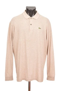 Camisa Polo Chemise Lacoste Vintage Manga Larga Algodón Lana Modal España Talla 7 - Imagen 1 de 8
