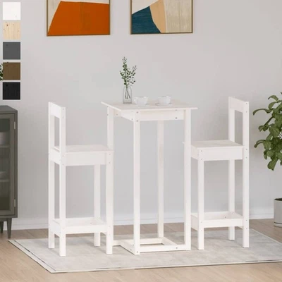 Bar-Set Hochtisch Esstisch Bartisch Mit Barhocker Set Küchentheke Mit Hocker - Bild 1 von 4