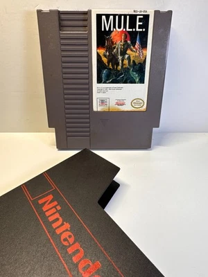 M.U.L.E. MULE (Nintendo NES, 1990) Authentic. Tested. Sleeve. - Image 1 of 4