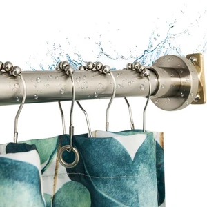 Heavy Duty Shower Rod, Adjustable Shower Curtain Rod, Expandable 47-84 Inch, ... - Picture 1 of 7