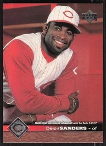 Deion Sanders, 1997 Upper Deck, #528, Cincinnati Reds, - Picture 1 of 2