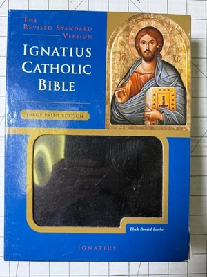 Ignatius Catholic Bible RSV Large Print Edition Black Bonded Leather with Box - Image 1 of 4