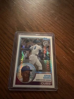 2018 Topps '83 Topps Silver Pack Chrome #126 Ernie Banks Cubs - Image 1 of 2