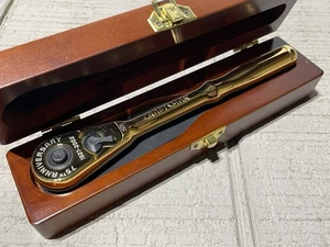 Craftsman 75th Anniversary 22k Gold Plated  -VR-44813 Ratchet w/Wood Case - Picture 1 of 9