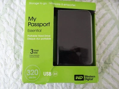 WD My Passport Essential 320GB USB 2.0 Portable External Hard Drive - New! - Image 1 of 3