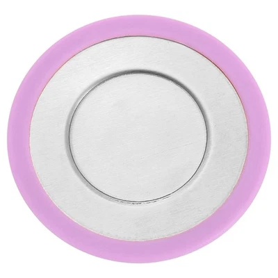 Silicone Cup Cover, Lids for Mugs Tea Pots Tea Infuser, Purple/Silver - Image 1 of 4