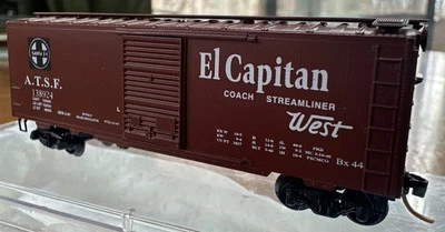 Micro-Trains N Scale RTR BX44 Box Car ‘El Capitan’ Santa Fe ATSF Mismatch Box NY - Image 1 of 4