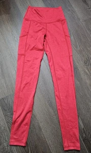 OFFLINE By AERIE Damen THE HUGGER High Waist SEITENTASCHEN Rot LEGGINGS Gr. XS - Bild 1 von 5