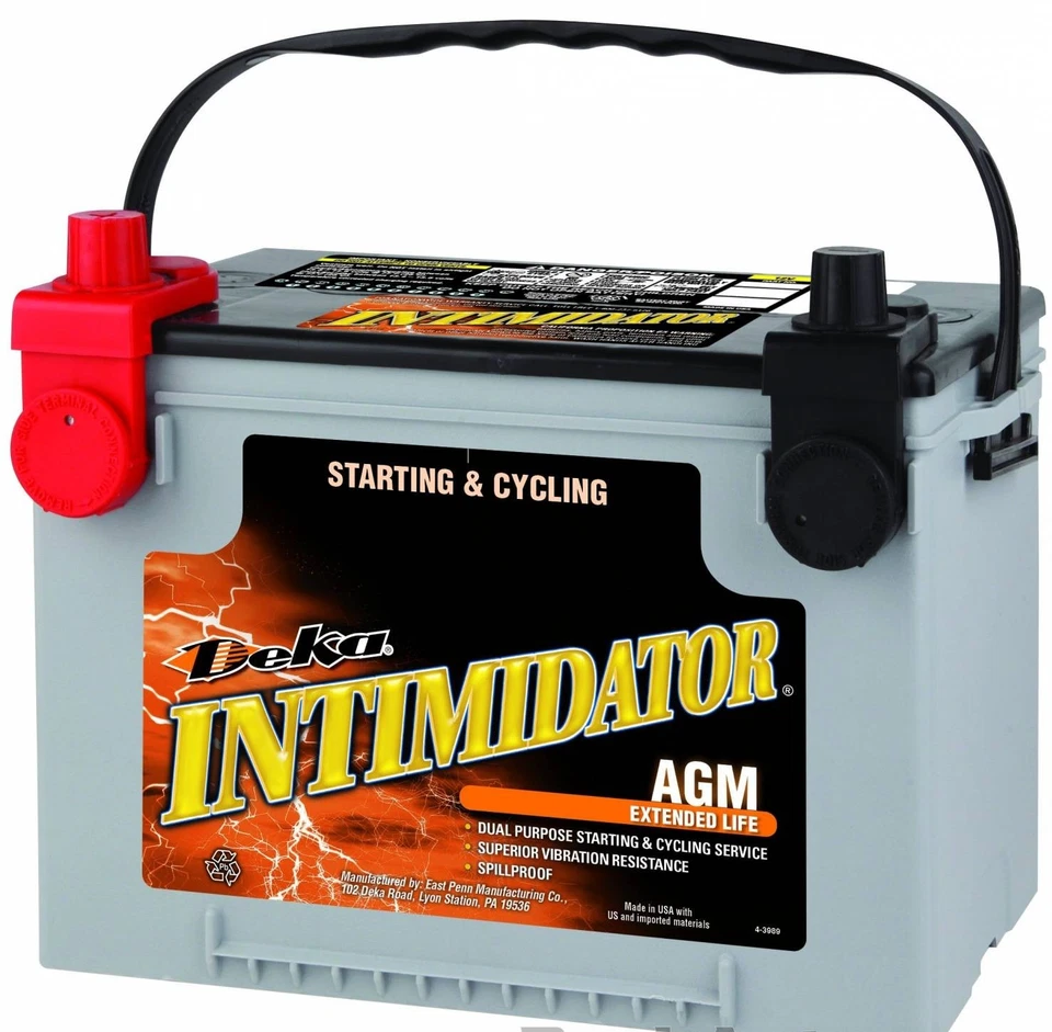 Batería Automotriz Deka 9A78DT AGM Intimidator CCA 750, RC 120, BCI Group 34/78 Foto 1 de 1
