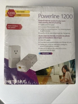 Netgear Powerline 1200 1200 Mbit/s Ethernet LAN Extender - White (Pack of 2) - Image 1 of 4