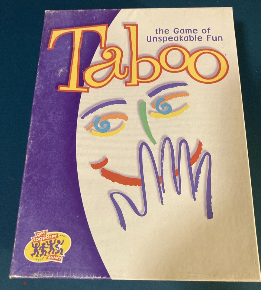 TABOO Board Game 1989 Milton Bradley Unspeakable Fun Complete - Image 1 of 4