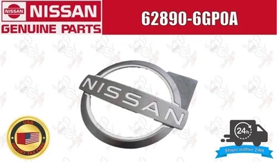 Nissan OEM Front Bumper New Logo Emblem 62890-6GP0A Genuine — 第 1/4 张图片