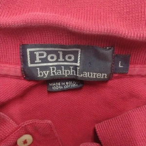 Ralph Lauren Polo Shirt Small Pony Men Large Red Bolivia Vintage - Picture 1 of 10