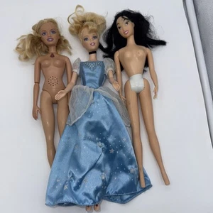 Barbie The Island Princess Doll Mattel Cinderella Mulan Naked Y2K Lot - Picture 1 of 7