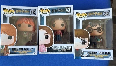 Lot de 3 figurines POP HARRY POTTER avec boite - Photo 1/4