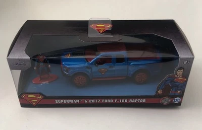 Jada Superman & 2017 Ford F-150 Raptor DC 1:32 HWR With Figure Age 8+ New. - Image 1 of 4