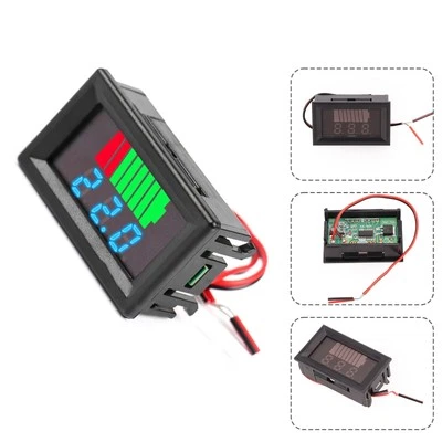 CAR BATTERY CHARGE LEVEL INDICATOR Indicateur de niveau de charge de la batterie de voiture avec large plage de tem