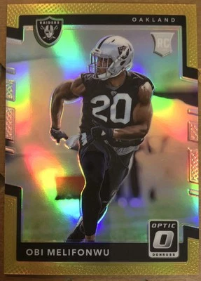 2017 Optic - Obi Melofonwu - Gold Prizm RC (#2/10) - NM - Image 1 of 2