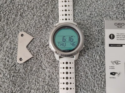 Computadora de buceo Oceanic Geo 4.0 - computadora de muñeca blanca Foto 1 de 4