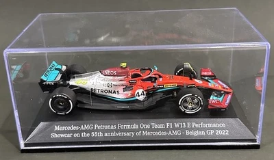 Lewis Hamilton 1:43 Spark Mercedes F1 W13 Showcar 55 Anniversary Belgian GP 2022 - Image 1 of 4