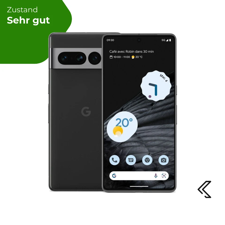 Google Pixel 7 Pro 256GB Obsidian, Sehr gut - Refurbished, 24 Monate Garantie - Bild 1 von 4