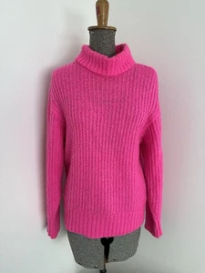 Suéter BARDOT Cuello Alto Jersey Suéter Mujer Talla XS Rosa Lana Mezcla Alpaca - Imagen 1 de 14