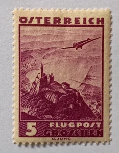 Sello de correo aéreo de Austria, 1935, sc#C32, como nuevo, VLH, OG - Imagen 1 de 2