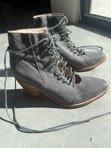 Sol Sana Sz 40 Lace up Boots Gun Metal Grey - Picture 1 of 8