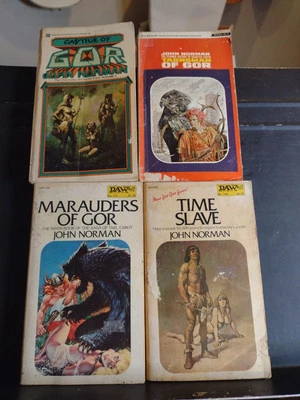 John Norman 4 Novel Lot Fantasy Fiction GOR Series + The Time Slave PB Good - Image 1 of 4