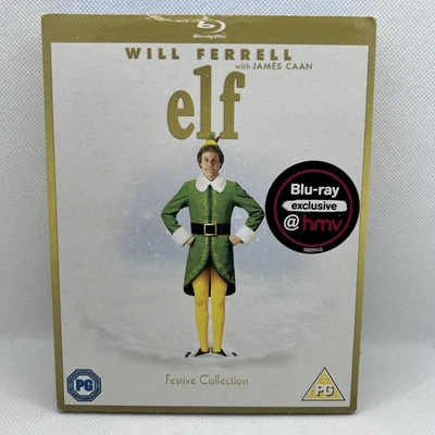 Elf Blu-Ray With Slip Case Cover Will Ferrell Christmas VGC - Image 1 of 4