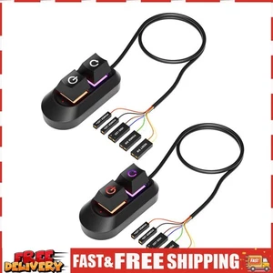 2M PC Power Switch Button PC Motherboard Power On Off Switch Button for PC Case  - Afbeelding 1 van 13