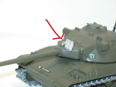 SOLIDO 1 radar de tir METAL BRUT pour le canon du char AMX 30 militaire (R97)