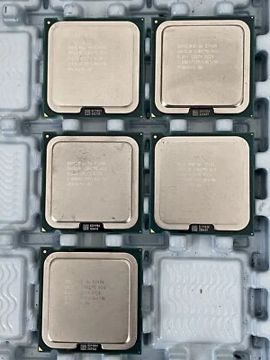 LOT OF 5 Intel Core 2Duo  E7400 2.80GHz 3MB 1066MHz LGA775 Processor CPU SLGW3 - Image 1 of 3