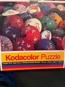 Kodacolor Jigsaw Puzzle "Pretty Parasols" 1000 Pieces 1994 18 15/16"x26 3/4" New - Picture 1 of 1