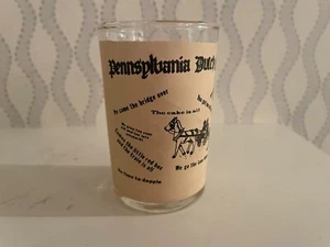 Vintage Pennsylvania Dutch Country Juice Glass 3.5 " - Picture 1 of 4