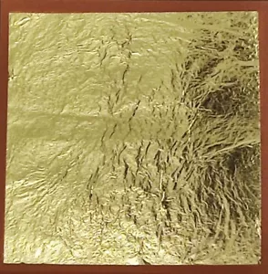 Rosenobel-Doppelgold 23,75 Karat Blattgold lose - 25 Blatt 8 x 8 cm Gold - Bild 1 von 3