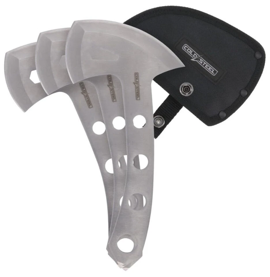 Hachas de lanzamiento / Hoja de 5" / 9" en general / 420SS / Funda de nailon (paquete de 3) Foto 1 de 1