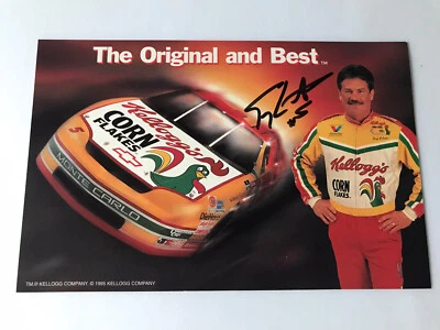 Terry Labonte 1995 #5 Kellogg’s Hero postal firmada autografiada sin certificado de autenticidad Foto 1 de 3