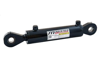 Hydraulic Cylinder Welded Double Acting 2.5" Bore 12" Stroke Swivel Eye 2.5x12 - Image 1 of 4
