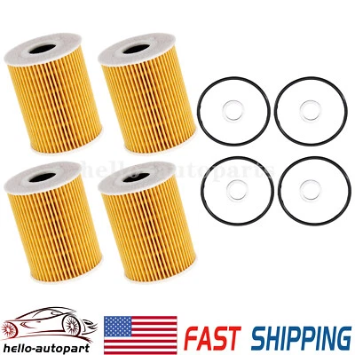 4X Oil Filter For 2017-2019 Kia Cadenza / 2019-2020 Kia Sedona Sorento V6 3.3L Foto 1 de 4