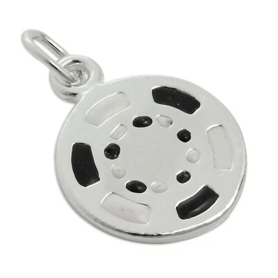 Dijes de cartas de apuestas de póker de plata esterlina y esmalte Foto 1 de 4