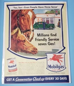 1943 Mobil Gas & Oil Mobilgas War Time  Magazine Ad Saturday Evening Post - Picture 1 of 4