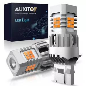 Amber Color 7443 7440 7444 LED Turn Signal Parking Light Bulbs Anty Hyper F 2/4X - Picture 1 of 25