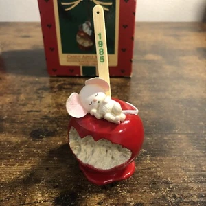 1985 candy apple mouse hand crafted Christmas ornament by hallmark - Picture 1 of 5