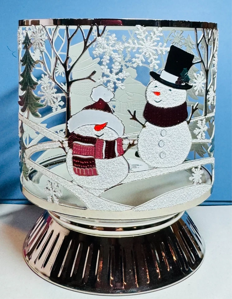 Новый заколдованный снеговик 3 фитиля подсвечник Bath & Body работает Бесплатная доставка - Изображение 1 из 1