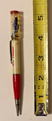 RARO LÁPIZ MECÁNICO VINTAGE BLUE PLANTERS MR CACAHUETE EN ACEITE AÑOS 50 Foto 1 de 3