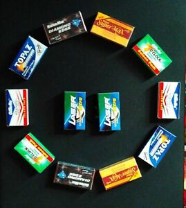 OFFER ON 120 mixed INDIAN Double Edge Safety DE Razor Blades sample pack ....!!