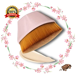 Foundation Makeup Brush Flat Top Face Blush Liquid Powder Blending Liquid Cream - Picture 1 of 8